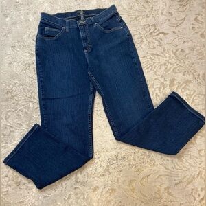 Riders By Lee~Classic Fit Denim Jeans~Straight Leg~Back Pocket Deco~Size 10P